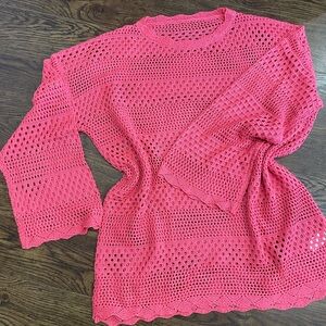 BNWT Cover up Crochet Bathing Beachwear Shirt